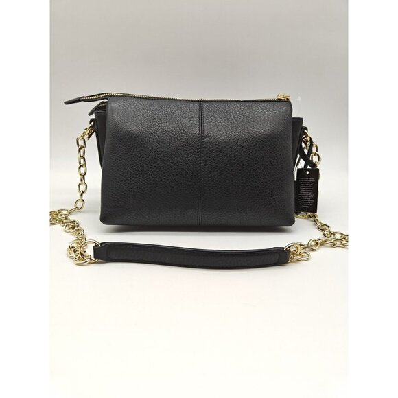 Radley London Hillgate Place Pebbled Leather Chain Zip Top Crossbody -Black - Picture 9 of 12